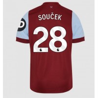 West Ham United Tomas Soucek #28 Hemmatröja 2023-24 Korta ärmar